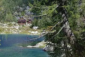 Triglav Lakes Lodge in Julian Alps, Slovenia