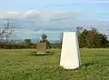 Trigpoint and toposcope on Stinchcombe Hill