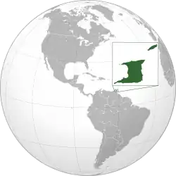 Trinidad and Tobago (orthographic projection)