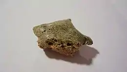 Trinitite, a glass made by the Trinity nuclear-weapon test