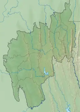 Map showing the location of Clouded Leopard National Park