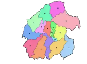 Ward divisions of Triyuga