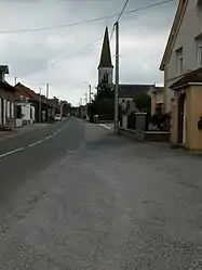 The main road of Troisvaux