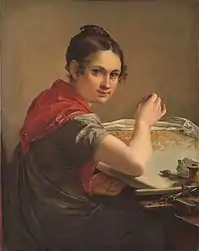 The Gold-Embroideress, 1826