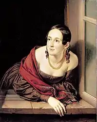Woman at the window, 1841