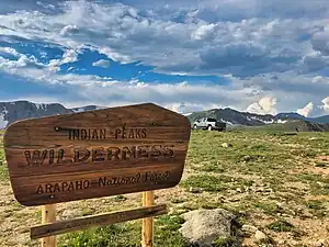 A vehicle has not followed the published Motor Vehicle Use Maps (MVUMs) and has parked inside of the Indian Peaks Wilderness area, where motorized vehicles are prohibited. Fines can be as much as $5,000..mw-parser-output cite.citation{font-style:inherit;word-wrap:break-word}.mw-parser-output .citation q{quotes:"\"""\"""'""'"}.mw-parser-output .citation:target{background-color:rgba(0,127,255,0.133)}.mw-parser-output .id-lock-free a,.mw-parser-output .citation .cs1-lock-free a{background:url("//upload.wikimedia.org/wikipedia/commons/6/65/Lock-green.svg")right 0.1em center/9px no-repeat}.mw-parser-output .id-lock-limited a,.mw-parser-output .id-lock-registration a,.mw-parser-output .citation .cs1-lock-limited a,.mw-parser-output .citation .cs1-lock-registration a{background:url("//upload.wikimedia.org/wikipedia/commons/d/d6/Lock-gray-alt-2.svg")right 0.1em center/9px no-repeat}.mw-parser-output .id-lock-subscription a,.mw-parser-output .citation .cs1-lock-subscription a{background:url("//upload.wikimedia.org/wikipedia/commons/a/aa/Lock-red-alt-2.svg")right 0.1em center/9px no-repeat}.mw-parser-output .cs1-ws-icon a{background:url("//upload.wikimedia.org/wikipedia/commons/4/4c/Wikisource-logo.svg")right 0.1em center/12px no-repeat}.mw-parser-output .cs1-code{color:inherit;background:inherit;border:none;padding:inherit}.mw-parser-output .cs1-hidden-error{display:none;color:#d33}.mw-parser-output .cs1-visible-error{color:#d33}.mw-parser-output .cs1-maint{display:none;color:#3a3;margin-left:0.3em}.mw-parser-output .cs1-format{font-size:95%}.mw-parser-output .cs1-kern-left{padding-left:0.2em}.mw-parser-output .cs1-kern-right{padding-right:0.2em}.mw-parser-output .citation .mw-selflink{font-weight:inherit}"Data" (PDF). Fs.usda.gov.