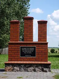 Monument commemorating 365th anniversary of the establishment of the village