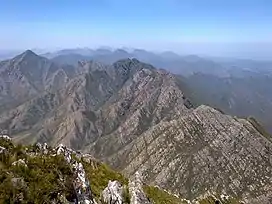 View east along the Tsitsikamma Range from Formosa Peak.