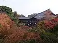 Tsūten-kyō bridge during autumn