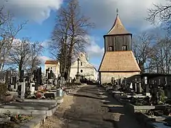 Church of the Virgin Mary and a bell tower