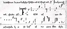  “Tu es deus” in beneventan notation