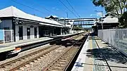 Southbound view on Platform 2