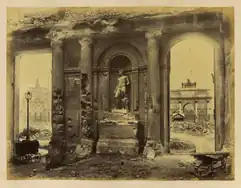 Main hall after the arson
