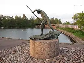 Log Driver(the original sculpture is from 1890, and the photographed bronze copy from 1952) (fi)