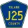 County Road J25 marker