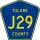 County Road J29 marker