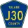 County Road J30 marker