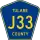County Road J33 marker