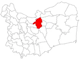 Location in Tulcea County