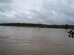 River Tunga during the monsoon