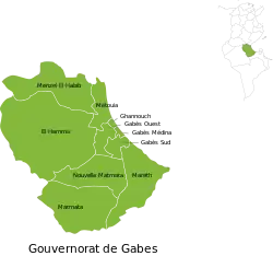 Subdivisions of Gabès Governorate