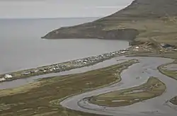 Aerial view of Tununak