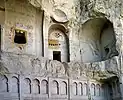 A rock-cut church in Cappadocia