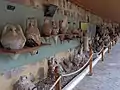 Collection of amphoras from different parts of the Mediterranean