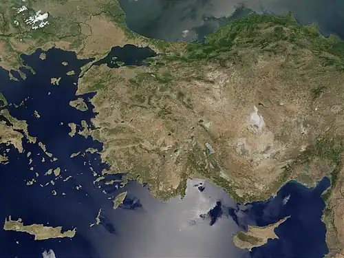 Anatolia is located in Asia Minor