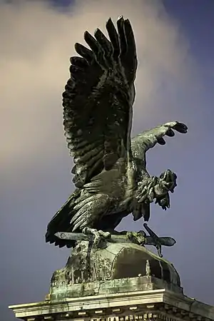 The Turul, the mythical bird of Hungary