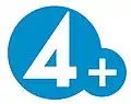 The TV4 Plus logo used from 2007 to 2011.