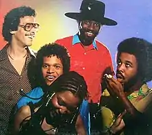 Twennynine as pictured on the cover of their 1980 debut album.
