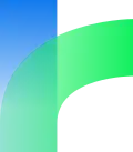 The Twine logo: A blue vertical line with a green arc that diverges from it.