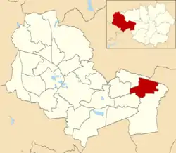 Tyldesley ward within Wigan Metropolitan Borough Council