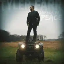 The cover features the artist standing on top of an ATV with its headlights on. Above him is his name merging with the blue sky, and the album title is below his last name on the top right corner.