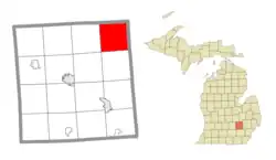 Location within Livingston County