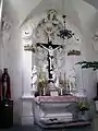 Crucifix on top of the holy stairs