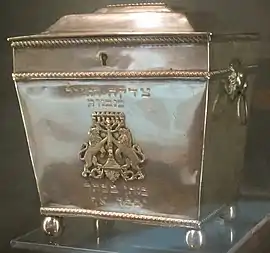 Tzedakah (charity) box or Kupat Tzedakah, Charleston, 1820, silver