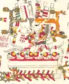 Tzompantli as depicted in Codex Borgia