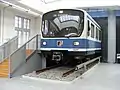 Cab section of car 7497 (renumbered to 6497) at the MVG-Museum