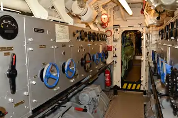 U-995 electric motor compartment