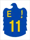 E 11 shield}}