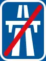 End of motorway