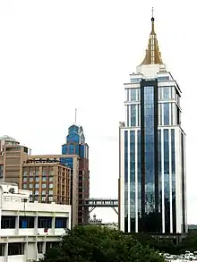 Image 17United Breweries Group headquarters at UB City, Bangalore. Which is a central Central Business District and a major landmark of the city. Also the first luxury shopping mall in India. (from Economy of Bangalore)