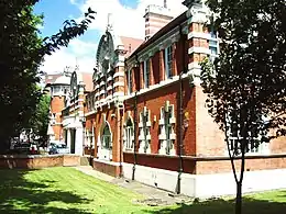 West Ham Technical Institute and the Passmore Edwards Museum, West Ham, London, 1900. Now used as the University of East London and its student union respectively. John Passmore Edwards opened the College in 1900, which he described as the `People's University'. This followed the first stone being laid for the building on the 29th October, 1898.