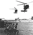 Sikorsky UH-60 Black Hawk at Rodman Naval Station pick up Marine in 1988