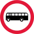 Buses and coaches prohibited (1965–1975)