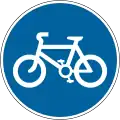 Route for use by pedal cycles only