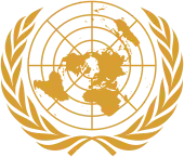 UN emblem gold
