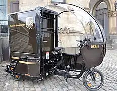 UPS e-drive electric-assisted cargo tricycle in Cologne, Germany